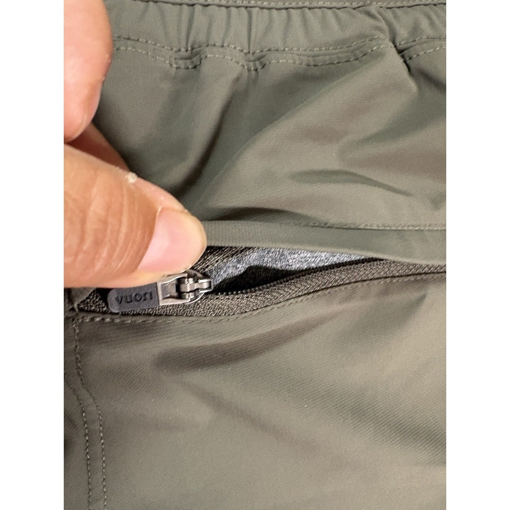 Vuori Miles Jogger Pants Women's Large Green Performance Ankle Athleisure Comfy - Picture 9 of 9